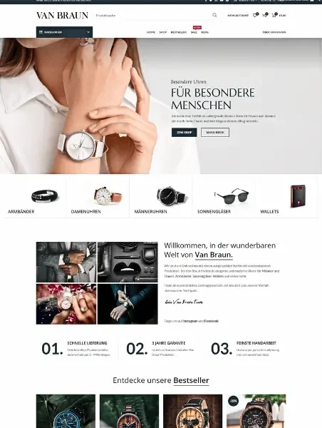 Van Braun Onlineshop Projekt